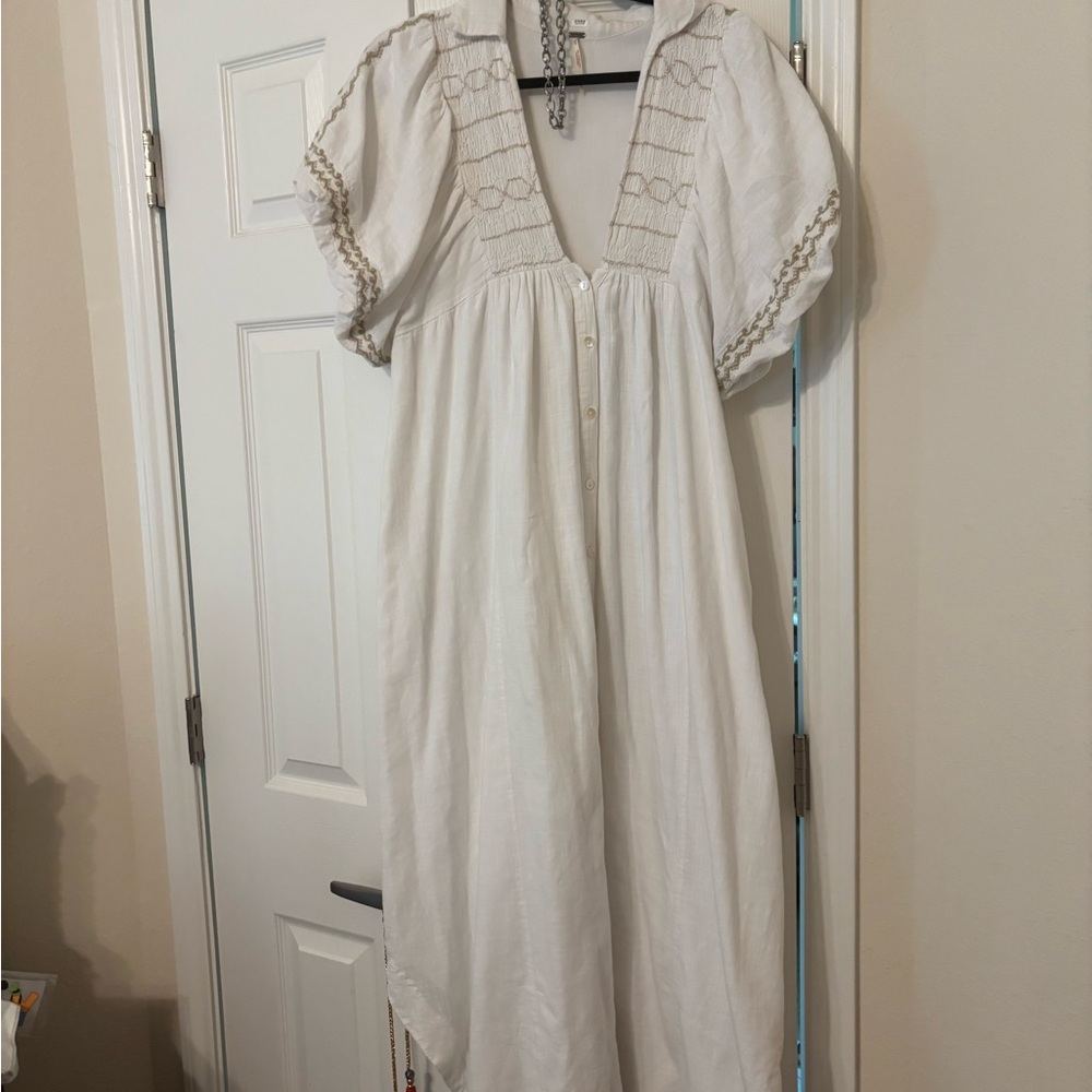 White Bohemian Maxi Dress